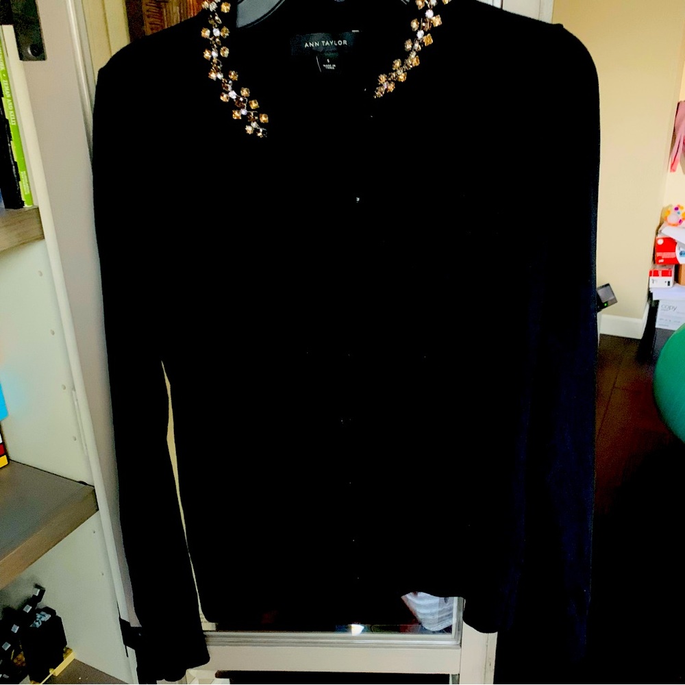 Jeweled Cardigan Size S button-front
